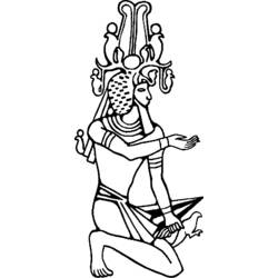 Disegno da colorare: Mitologia Egizia (Dei e Dee) #111332 - Pagine da Colorare Stampabili Gratuite