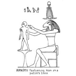 Disegno da colorare: Mitologia Egizia (Dei e Dee) #111355 - Pagine da Colorare Stampabili Gratuite