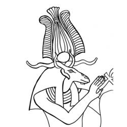 Disegno da colorare: Mitologia Egizia (Dei e Dee) #111373 - Pagine da Colorare Stampabili Gratuite