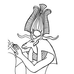 Disegno da colorare: Mitologia Egizia (Dei e Dee) #111376 - Pagine da Colorare Stampabili Gratuite