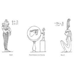 Disegno da colorare: Mitologia Egizia (Dei e Dee) #111398 - Pagine da Colorare Stampabili Gratuite