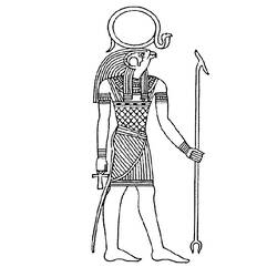 Disegno da colorare: Mitologia Egizia (Dei e Dee) #111400 - Pagine da Colorare Stampabili Gratuite