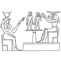 Disegno da colorare: Mitologia Egizia (Dei e Dee) #111403 - Pagine da Colorare Stampabili Gratuite