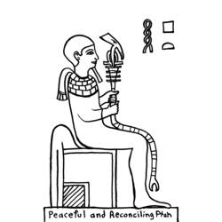 Disegno da colorare: Mitologia Egizia (Dei e Dee) #111425 - Pagine da Colorare Stampabili Gratuite