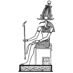 Disegno da colorare: Mitologia Egizia (Dei e Dee) #111446 - Pagine da Colorare Stampabili Gratuite