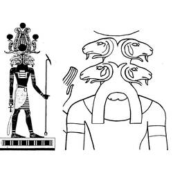 Disegno da colorare: Mitologia Egizia (Dei e Dee) #111459 - Pagine da Colorare Stampabili Gratuite