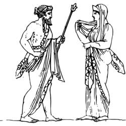 Disegno da colorare: mitologia greca (Dei e Dee) #109737 - Pagine da Colorare Stampabili Gratuite