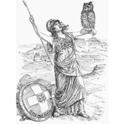 Disegno da colorare: mitologia greca (Dei e Dee) #109885 - Pagine da Colorare Stampabili Gratuite