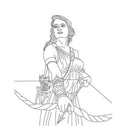 Disegno da colorare: mitologia greca (Dei e Dee) #109888 - Pagine da Colorare Stampabili Gratuite