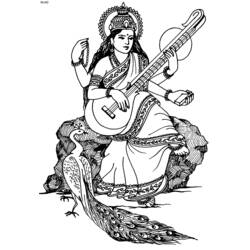 Disegno da colorare: Mitologia indù (Dei e Dee) #109214 - Pagine da Colorare Stampabili Gratuite