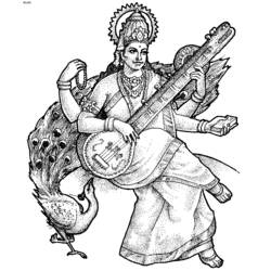 Disegno da colorare: Mitologia indù (Dei e Dee) #109220 - Pagine da Colorare Stampabili Gratuite