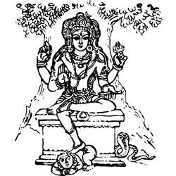 Disegno da colorare: Mitologia indù (Dei e Dee) #109228 - Pagine da Colorare Stampabili Gratuite