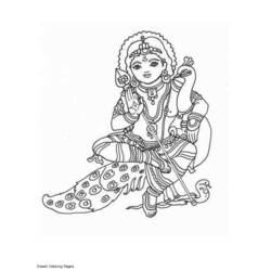 Disegno da colorare: Mitologia indù (Dei e Dee) #109256 - Pagine da Colorare Stampabili Gratuite