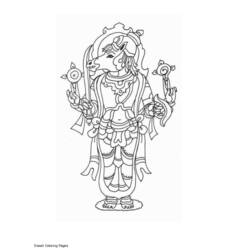 Disegno da colorare: Mitologia indù (Dei e Dee) #109258 - Pagine da Colorare Stampabili Gratuite