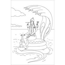 Disegno da colorare: Mitologia indù (Dei e Dee) #109264 - Pagine da Colorare Stampabili Gratuite