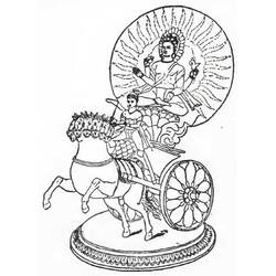Disegno da colorare: Mitologia indù (Dei e Dee) #109277 - Pagine da Colorare Stampabili Gratuite