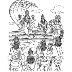 Disegno da colorare: Mitologia indù (Dei e Dee) #109280 - Pagine da Colorare Stampabili Gratuite