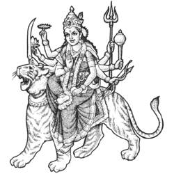 Disegno da colorare: Mitologia indù (Dei e Dee) #109285 - Pagine da Colorare Stampabili Gratuite