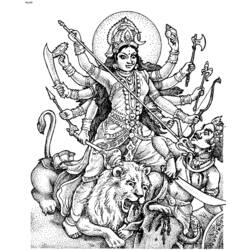 Disegno da colorare: Mitologia indù (Dei e Dee) #109297 - Pagine da Colorare Stampabili Gratuite
