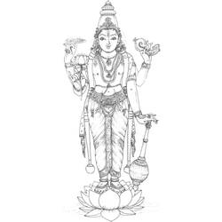 Disegno da colorare: Mitologia indù (Dei e Dee) #109298 - Pagine da Colorare Stampabili Gratuite