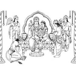 Disegno da colorare: Mitologia indù (Dei e Dee) #109327 - Pagine da Colorare Stampabili Gratuite