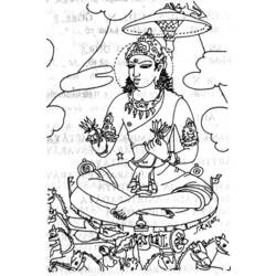 Disegno da colorare: Mitologia indù (Dei e Dee) #109336 - Pagine da Colorare Stampabili Gratuite