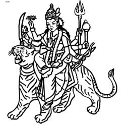 Disegno da colorare: Mitologia indù (Dei e Dee) #109397 - Pagine da Colorare Stampabili Gratuite