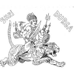 Disegno da colorare: Mitologia indù (Dei e Dee) #109414 - Pagine da Colorare Stampabili Gratuite