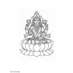 Disegno da colorare: Mitologia indù (Dei e Dee) #109416 - Pagine da Colorare Stampabili Gratuite
