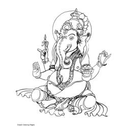Disegno da colorare: Mitologia indù (Dei e Dee) #109437 - Pagine da Colorare Stampabili Gratuite
