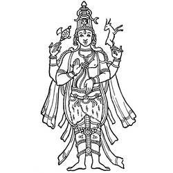 Disegno da colorare: Mitologia indù (Dei e Dee) #109444 - Pagine da Colorare Stampabili Gratuite