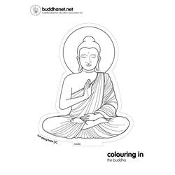 Disegno da colorare: Mitologia indù: Buddha (Dei e Dee) #89532 - Pagine da Colorare Stampabili Gratuite