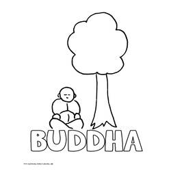 Disegno da colorare: Mitologia indù: Buddha (Dei e Dee) #89538 - Pagine da Colorare Stampabili Gratuite