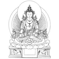 Disegno da colorare: Mitologia indù: Buddha (Dei e Dee) #89541 - Pagine da Colorare Stampabili Gratuite
