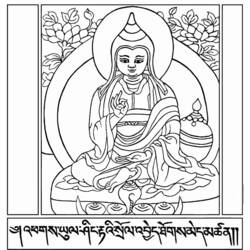 Disegno da colorare: Mitologia indù: Buddha (Dei e Dee) #89547 - Pagine da Colorare Stampabili Gratuite