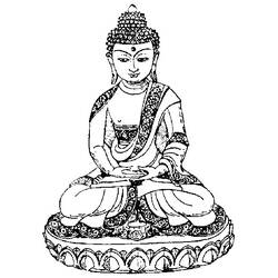 Disegno da colorare: Mitologia indù: Buddha (Dei e Dee) #89549 - Pagine da Colorare Stampabili Gratuite