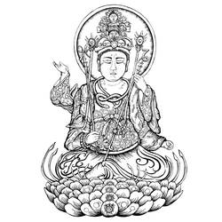 Disegno da colorare: Mitologia indù: Buddha (Dei e Dee) #89558 - Pagine da Colorare Stampabili Gratuite