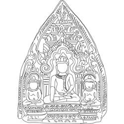 Disegno da colorare: Mitologia indù: Buddha (Dei e Dee) #89560 - Pagine da Colorare Stampabili Gratuite