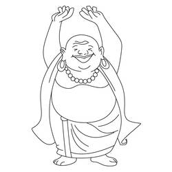 Disegno da colorare: Mitologia indù: Buddha (Dei e Dee) #89564 - Pagine da Colorare Stampabili Gratuite