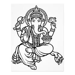 Disegno da colorare: Mitologia indù: Ganesh (Dei e Dee) #96917 - Pagine da Colorare Stampabili Gratuite