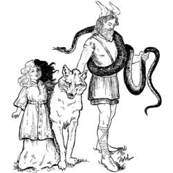 Disegno da colorare: Mitologia nordica (Dei e Dee) #110420 - Pagine da Colorare Stampabili Gratuite