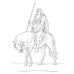Disegno da colorare: Mitologia nordica (Dei e Dee) #110543 - Pagine da Colorare Stampabili Gratuite