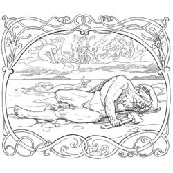 Disegno da colorare: Mitologia nordica (Dei e Dee) #110577 - Pagine da Colorare Stampabili Gratuite