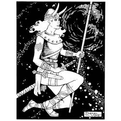 Disegno da colorare: Mitologia nordica (Dei e Dee) #110715 - Pagine da Colorare Stampabili Gratuite