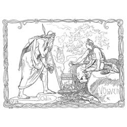 Disegno da colorare: Mitologia nordica (Dei e Dee) #110817 - Pagine da Colorare Stampabili Gratuite
