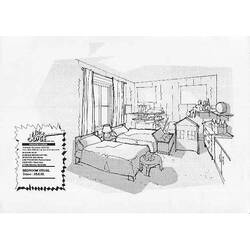 Disegno da colorare: Camera da letto (Edifici e architettura) #66653 - Pagine da Colorare Stampabili Gratuite