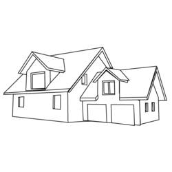 Disegno da colorare: Casa (Edifici e architettura) #64640 - Pagine da Colorare Stampabili Gratuite