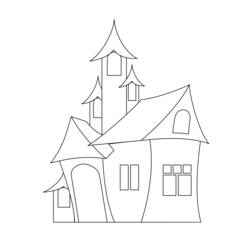 Disegno da colorare: Casa (Edifici e architettura) #64676 - Pagine da Colorare Stampabili Gratuite