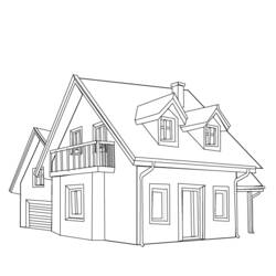 Disegno da colorare: Casa (Edifici e architettura) #64695 - Pagine da Colorare Stampabili Gratuite