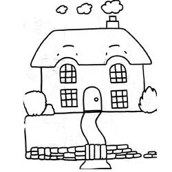 Disegno da colorare: Casa (Edifici e architettura) #64699 - Pagine da Colorare Stampabili Gratuite